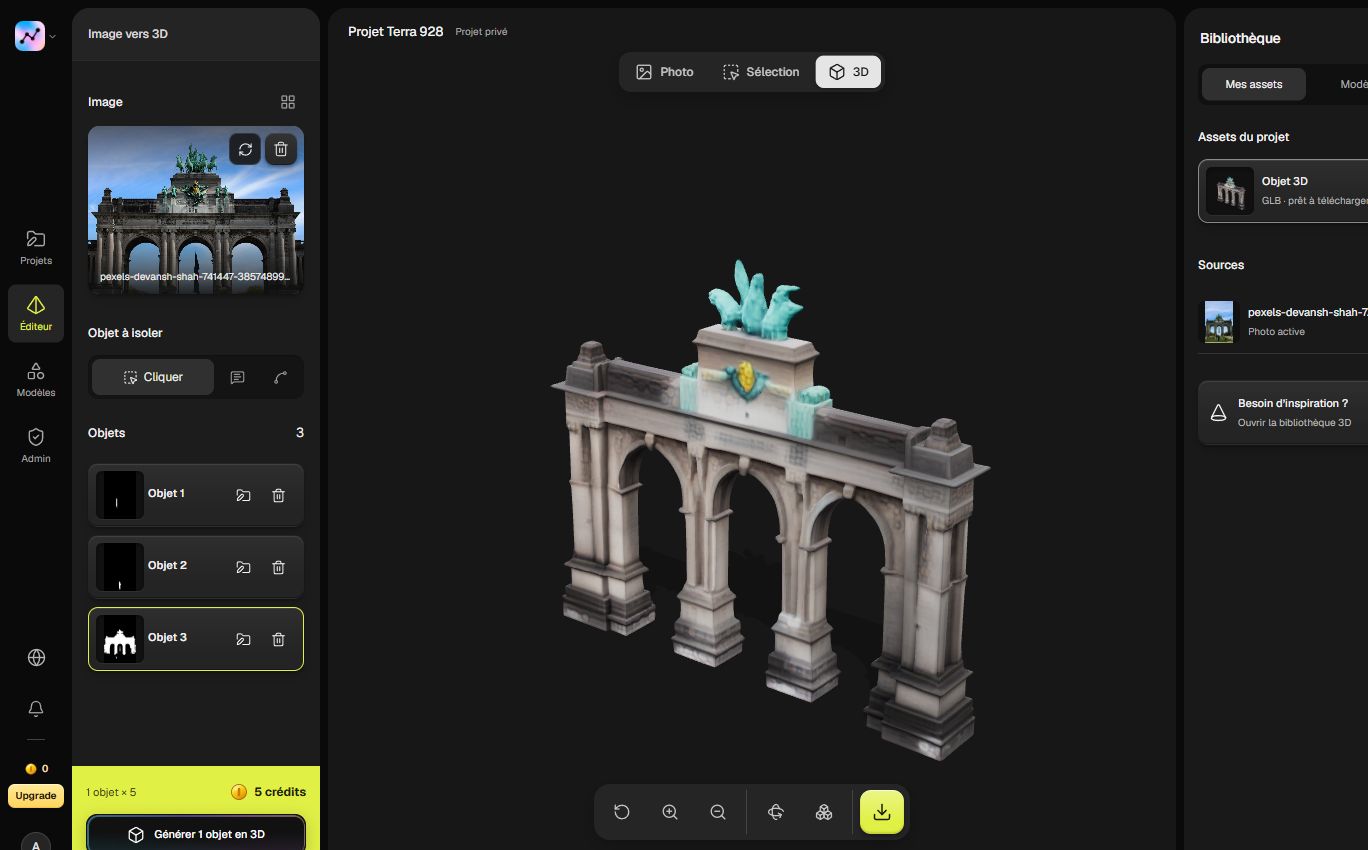 Object workflow in the Segmentit studio
